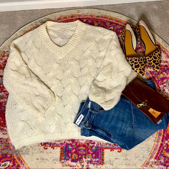 aaron & amber Sweaters - Aaron & Amber Oversized Wool Blend Sweater SZ M